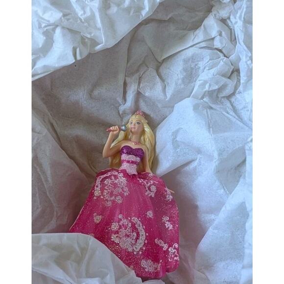 Barbie 2012 Princess Pop Star Hallmark Keepsake Christmas Ornament Cake Topper - Picture 11 of 11